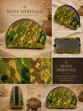 Handcrafted Guatemalan Coin Purse | Colorful Artisan Textile Zip Pouch
